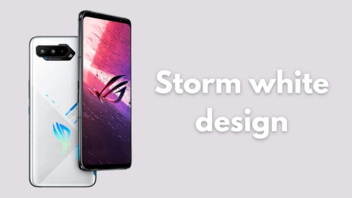 Asus ROG Phone 5s 5G - storm white design