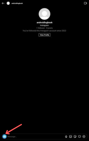 click on camera icon