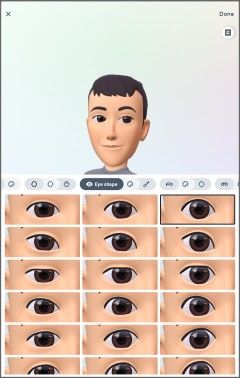 select eye shape for your Instagram avatar