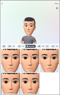 select face lines for your Instagram avatar