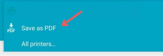 select save as PDF