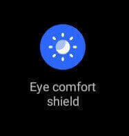 use a blue light filter to protect the eyes