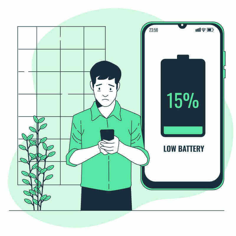 don't let phone charge run out completely