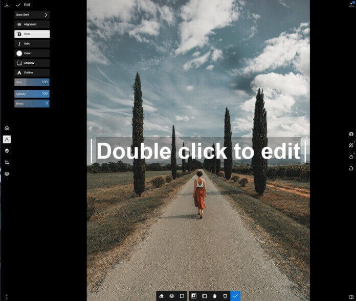 image editing in polarr
