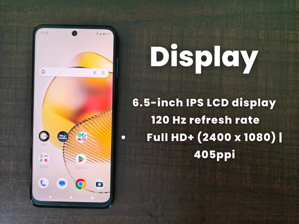 Moto g73 display review