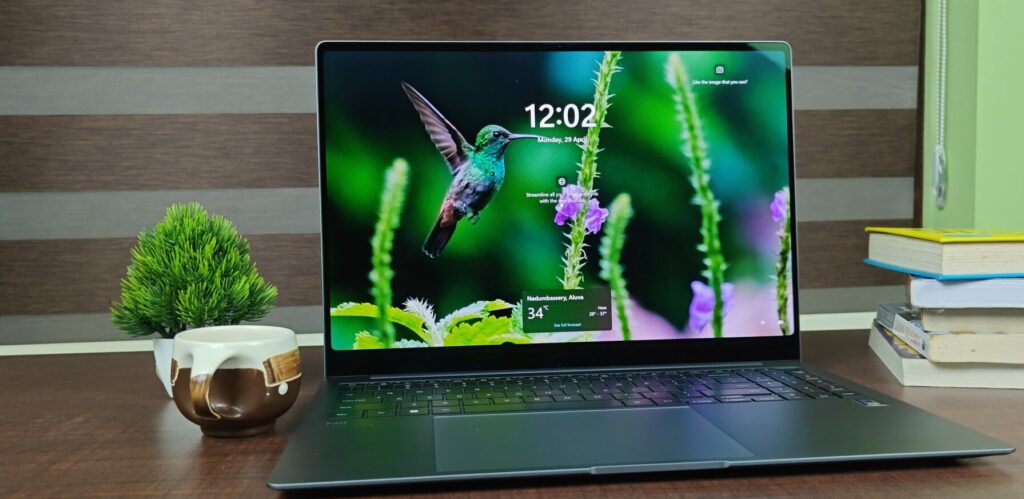 Samsung galaxy book 4 pro front view